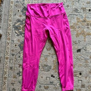 Lululemon hot pink align leggings size 14. Worn once